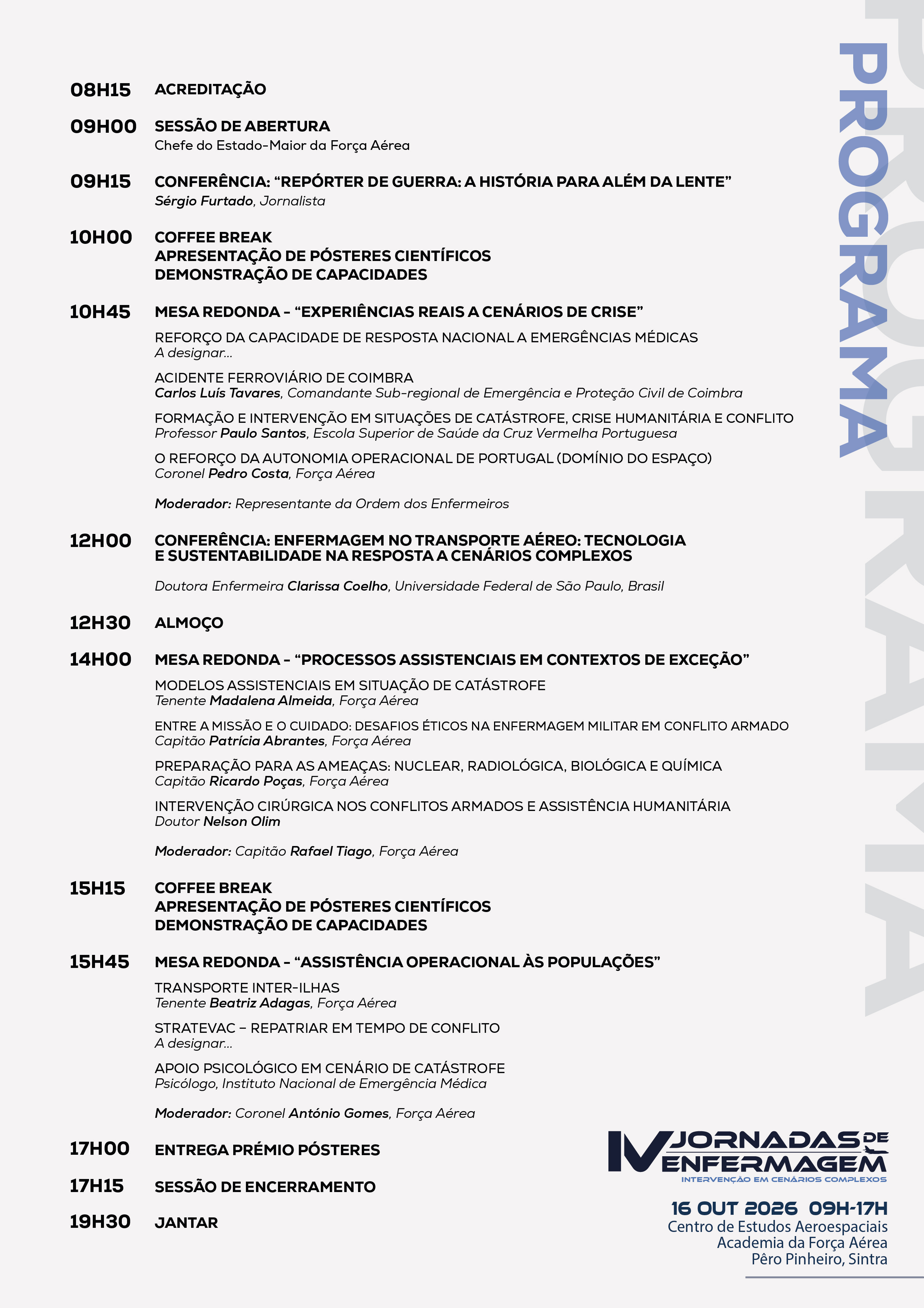 Programa jornadas da enfermagem 2026